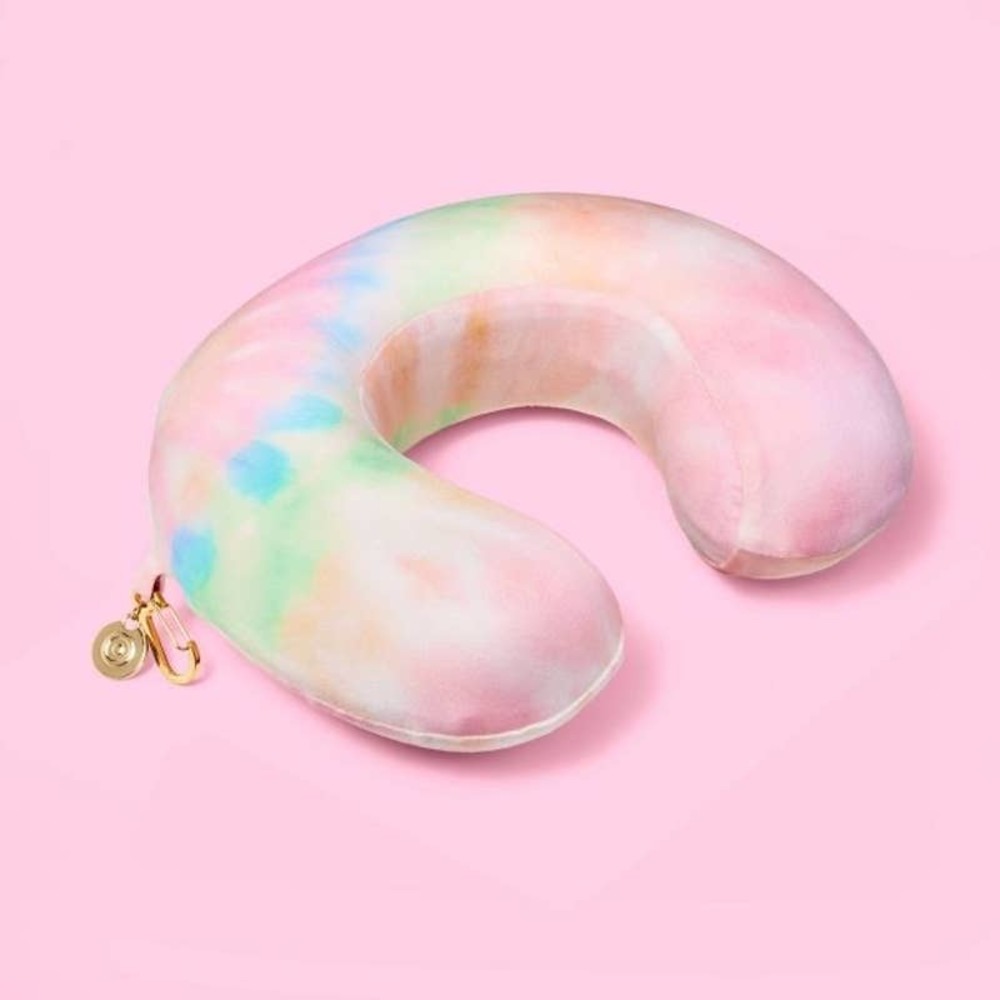 Stoney Clover Lane x Target Travel Pillow Rainbow Tie Dye